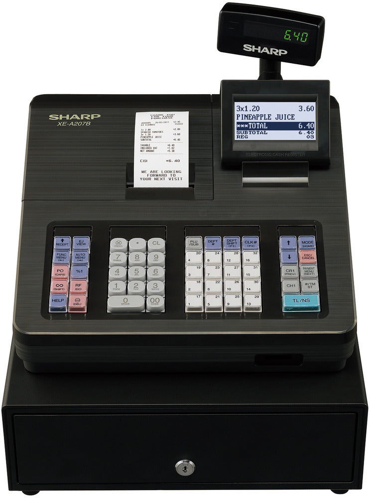 Sharp XE-A207B Registrierkasse – Ansicht 2