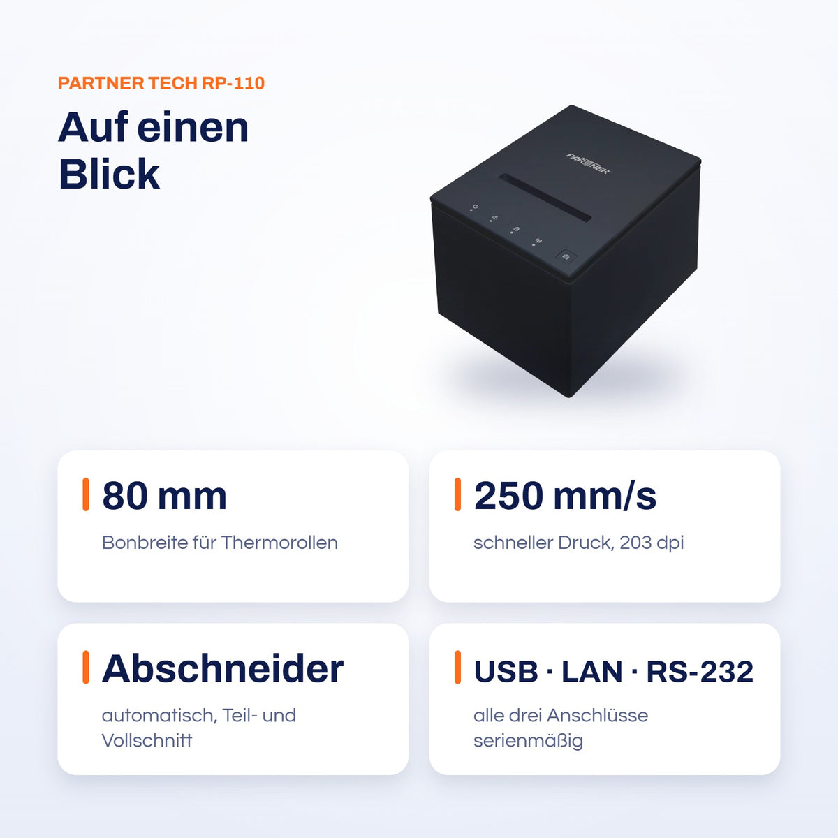 Partner Tech RP-110 – technische Daten auf einen Blick