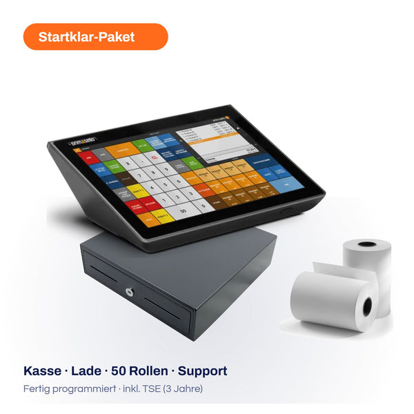 Primasello X320 Startklar-Paket mit Kassenlade und 50 Bonrollen
