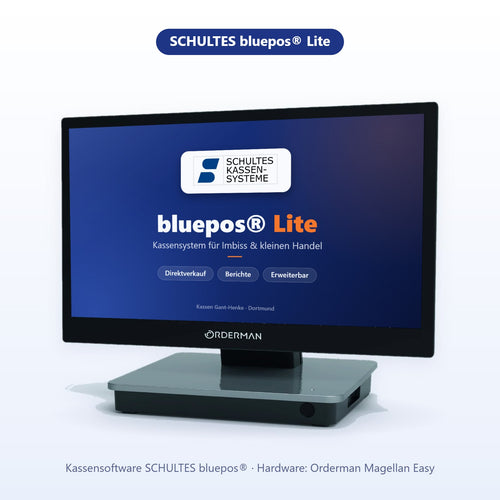 SCHULTES bluepos® Lite - Kassensystem für Imbiss & kleinen Handel