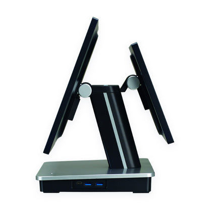 Orderman Magellan Easy Seitenansicht mit Bediener- und Kundendisplay