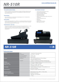 SAM4S NR-500 Registrierkasse mit Hubtastatur – Ansicht 5 – Bild 5