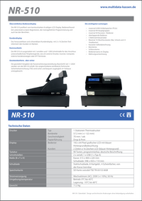 SAM4S NR-500 Registrierkasse mit Flachtastatur – Ansicht 5 – Bild 5