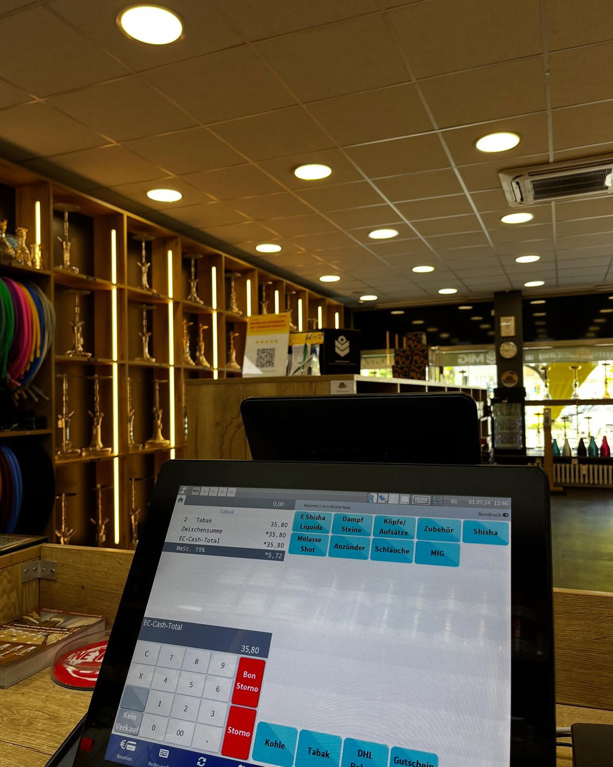 Kassensystem im Shisha Haus Dortmund