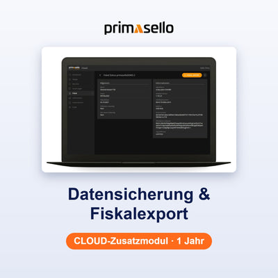 Primasello CLOUD Datensicherung & Fiskalexport