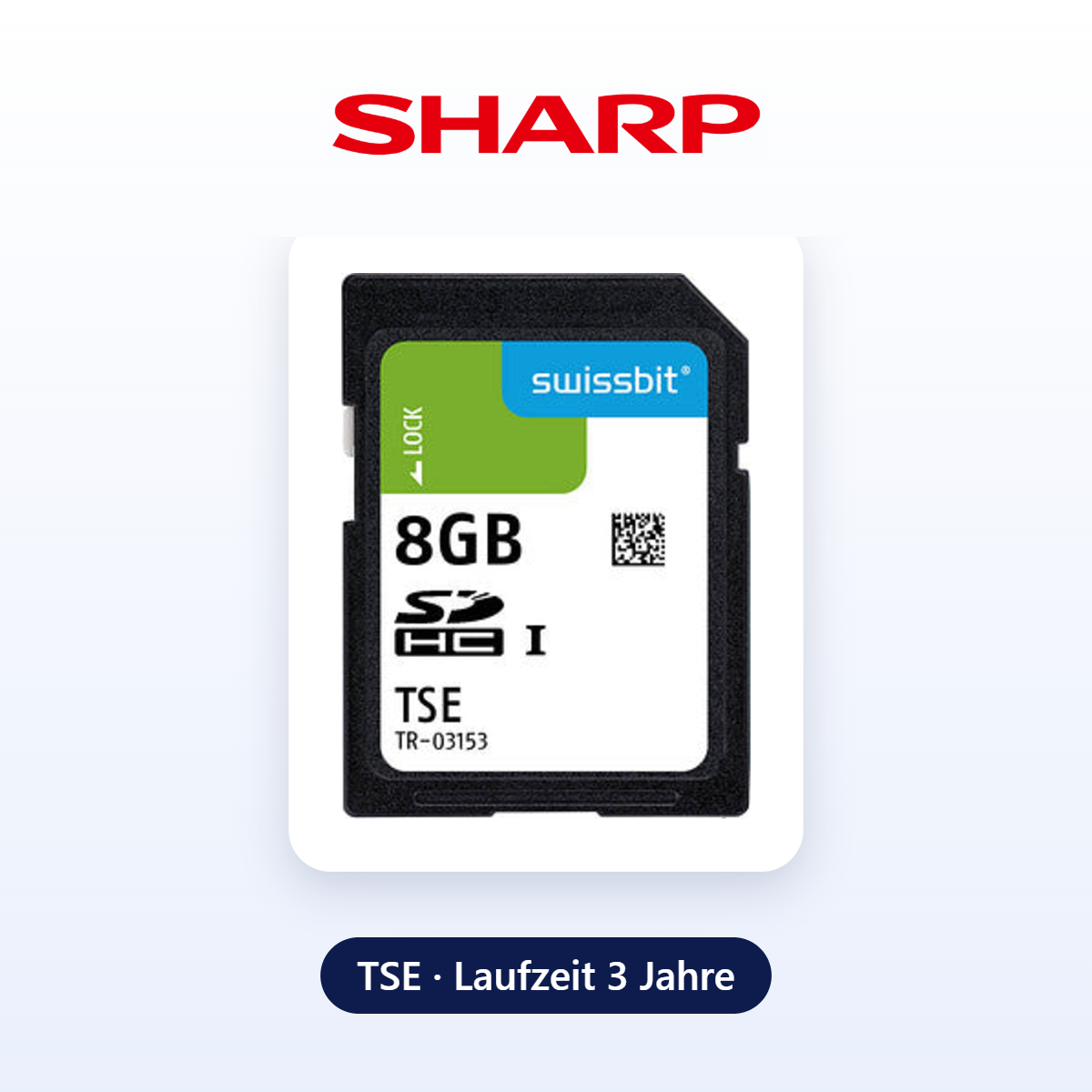 TSE für Sharp-Kassen – Swissbit SD-Karte